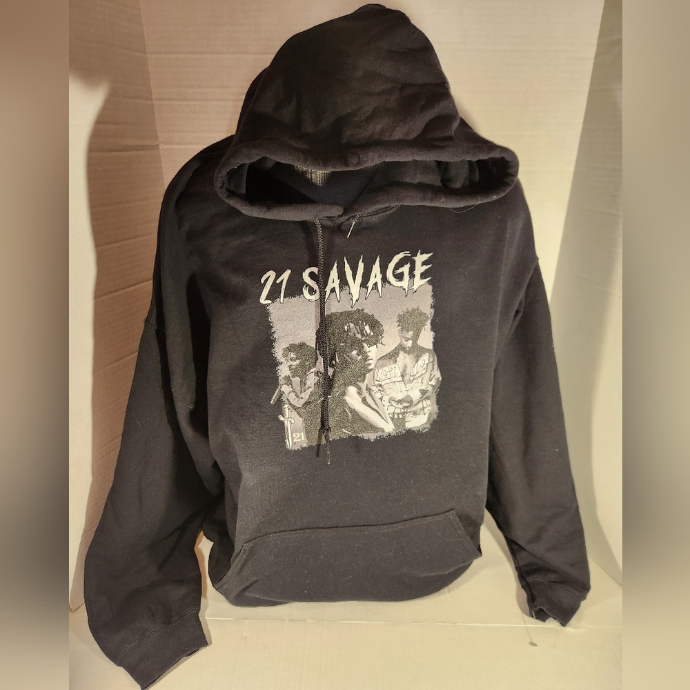 NWOT Men's 21 Savage Graphic Hoodie - Picture 1 of 4
